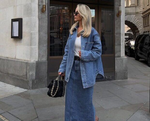 Seis maneiras de arrasar com a saia jeans longa em todas as estações