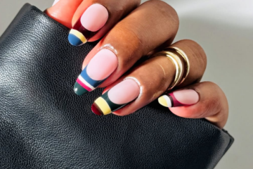 6 combinações de esmaltes para atualizar suas unhas francesinhas com cores vibrantes